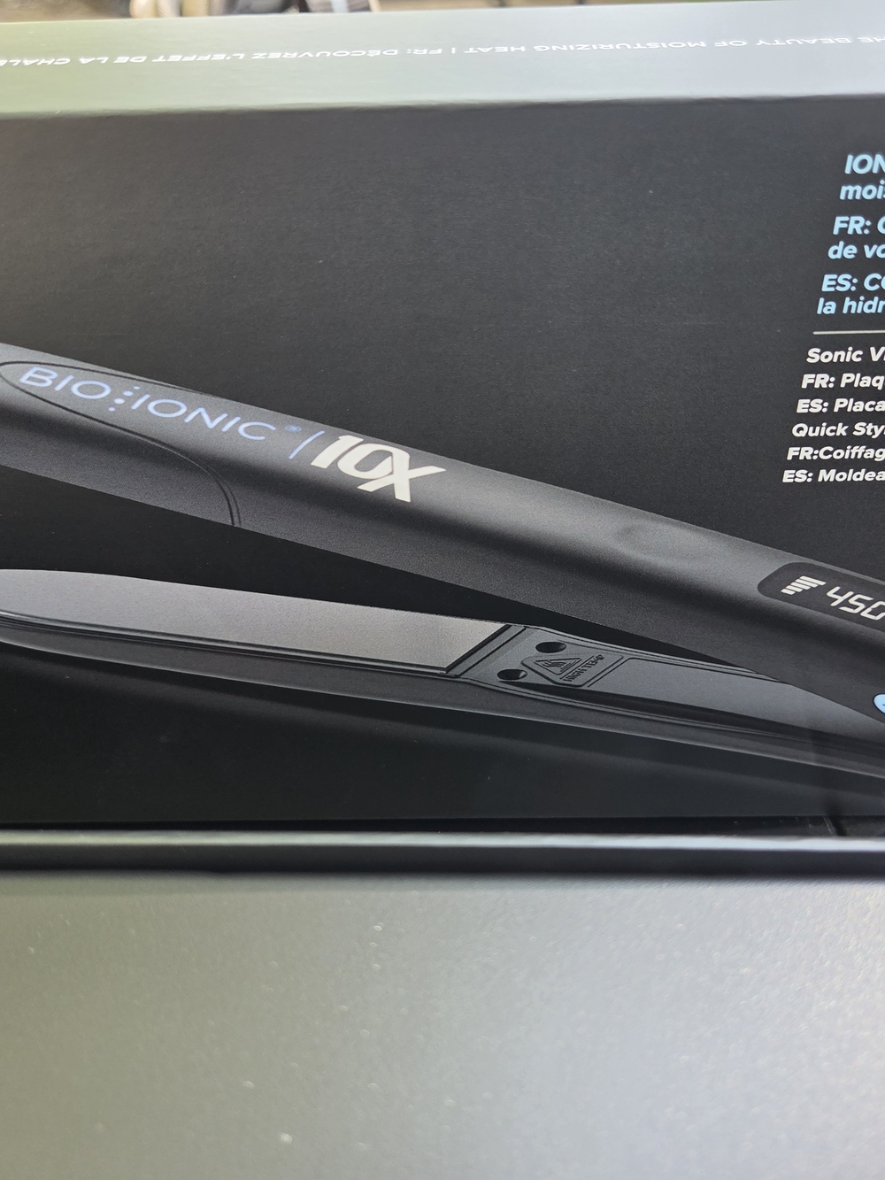 Bio Ionic 10X Pro 1" Flat Iron AUTHENTIC* Ceramic Digital Sonic Vibrating Plates